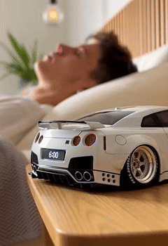 Hypercar Alarm Clock Realistic Engine & Light Effects